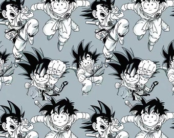 Tissu à coudre imperméable en polyester Dragon Ball Anime