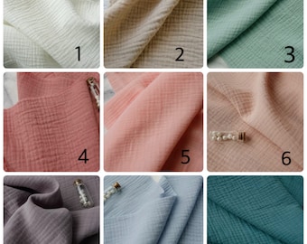 Muslin ,double gauze cotton baby clothes  cotton  fabric DIY