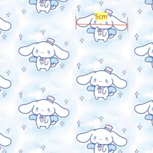Cartoon  sanrio cinnamo roll polyester waterproof, diy sewing fabric