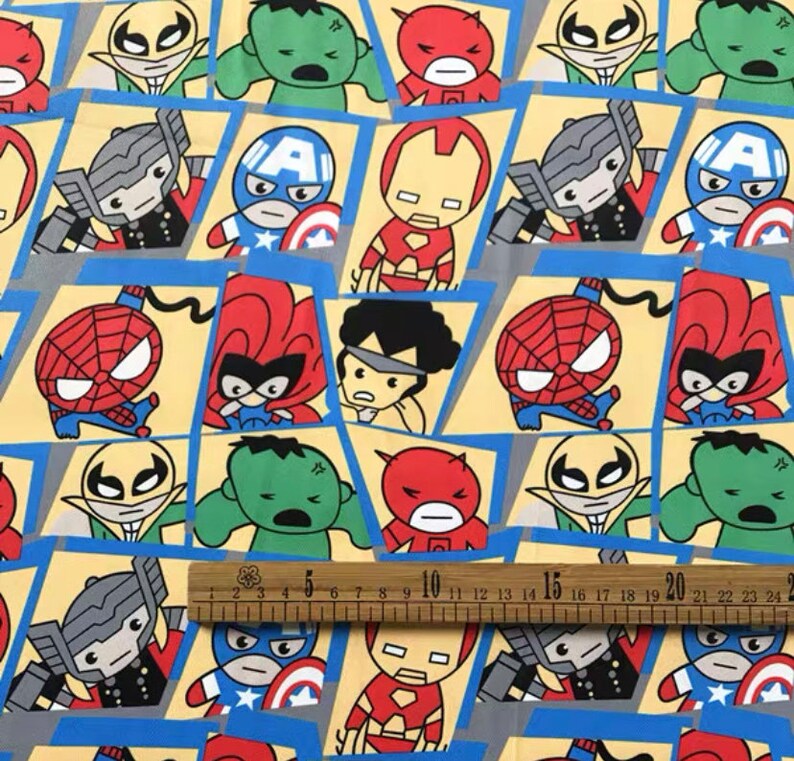 Cartoon Spiderman Polyester wasserdicht, diy nähen Stoff 5