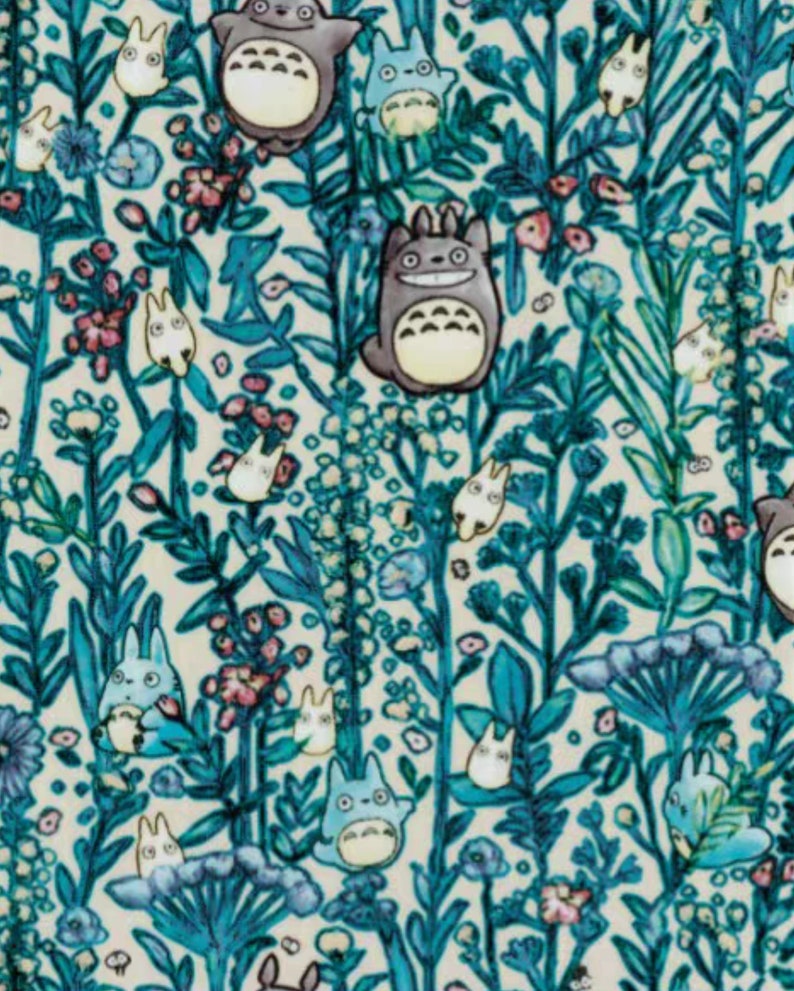 Tissu de couture imperméable en polyester totoro dessin animé, bricolage 8