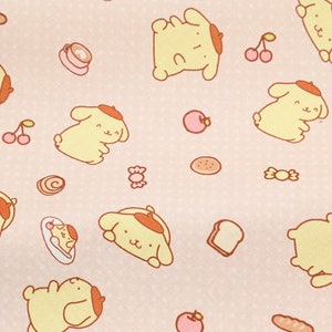 niedliche cartoon pompompurin baumwolle, diy näh stoff halber yard