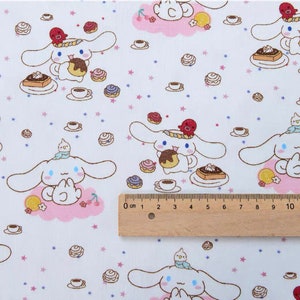 cute cartoon kitty cinnamoroll PC dog, pompom cotton, diy sewing fabric
