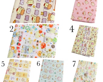 cute cartoon pompom purin polyester cotton, diy sewing fabric