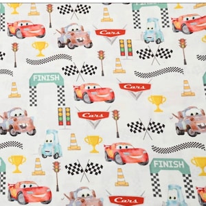 słodka kreskówka błyskawica mcqueen bawełna, tkanina do szycia diy na pół jarda