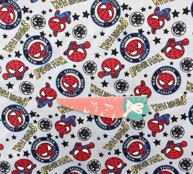 Cartoon Spiderman Polyester wasserdicht, diy nähen Stoff 11