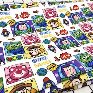 Jolie histoire de jouets en carton, sergé kaki, tissu à coudre diy