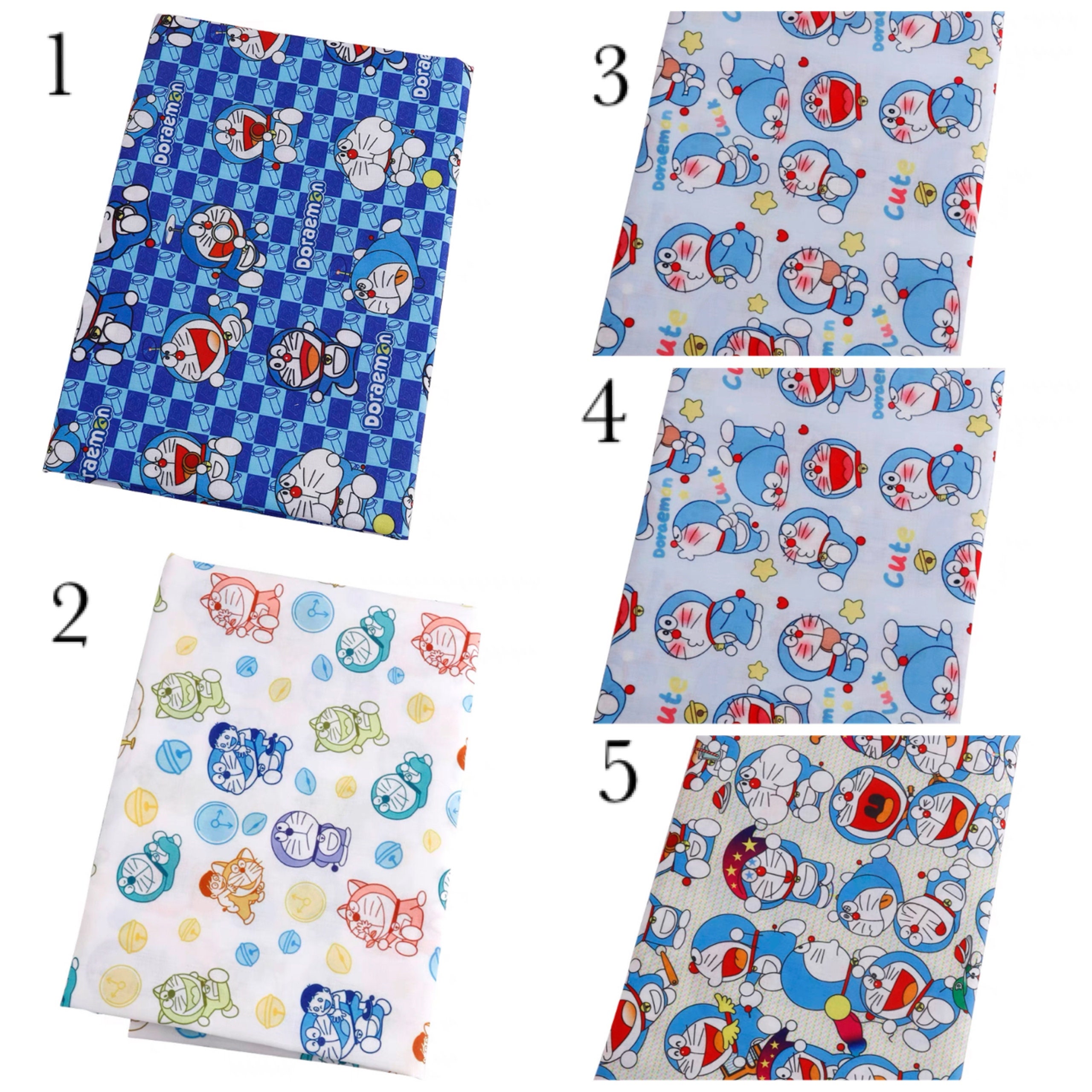 Cute Cartoon Doraemon Cotton, Diy Sewing Fabric Etsy