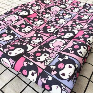 Cute carton kuro mi, khaki twill , diy sewing fabric