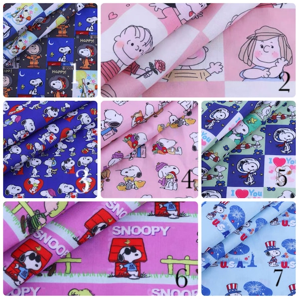 cute cartoon snoopy polyester cotton, diy sewing fabric