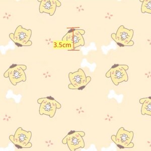 Cartoon sanrio pom pompurin Polyester wasserdicht, diy nähen Stoff
