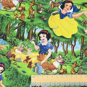 cute cartoon disney snow white cotton, diy sewing fabric
