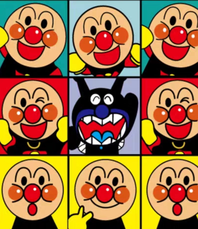 Cartoon Anpanman polyester waterproof, diy sewing fabric 8