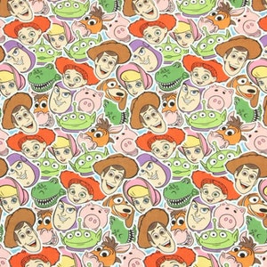 cute cartoon toy story cotton, diy sewing fabric by half yard