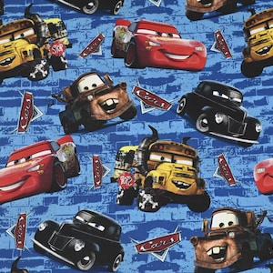 süßer cartoon blitz auto mcqueen baumwolle, diy näh stoff halber hof