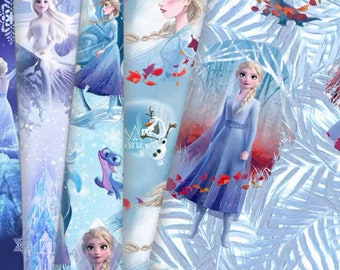 cute frozen polyester cotton, diy sewing fabric