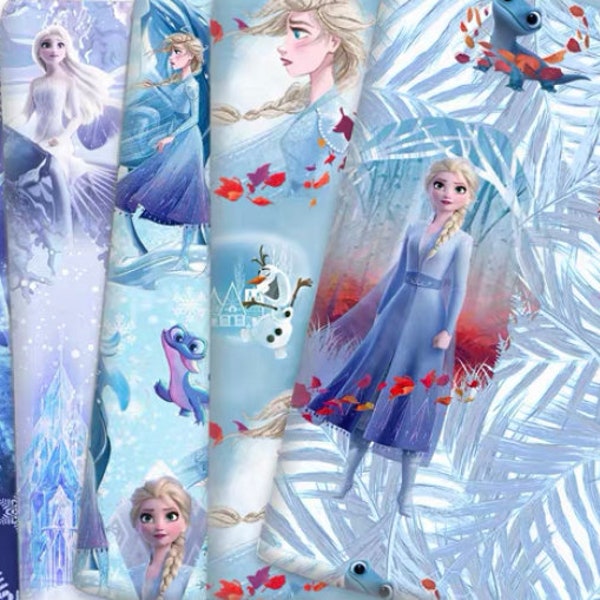 cute frozen polyester cotton, diy sewing fabric
