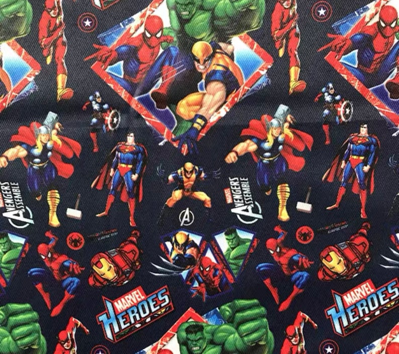 Cartoon Spiderman Polyester wasserdicht, diy nähen Stoff 10