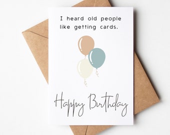 Punkcards Lustige Geburtstagskarte – 'With Old Age Comes New Skills', Frech & Humorvoll, Hochwertig Gedruckt