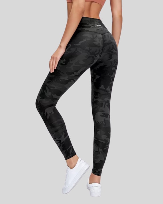 Premium High Quality Leggings Black Camo -  Israel