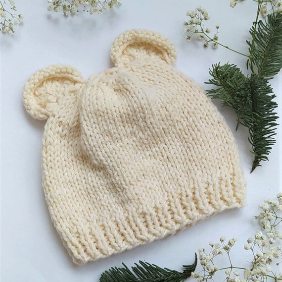 Beginner Knitting Kit for Baby Bobble Hat / Easy Baby Hat / Baby