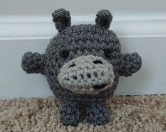 Kleines Garn Freunde: Nilpferd, Gehäkelte Amigurumi, Süße Nilpferd Plüschies, Geschenke für Kinder, Geschenke für Freunde, Amigurumi Tiere, Stress Relief Spielzeug