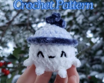 Patrón de crochet para mini bola de nieve Snowby: Amigurumi sin costura (PDF)
