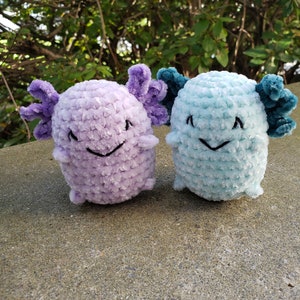 Mini Axolotl Plushie, Cute Axolotl, Crochet Axolotl, Chubby Amigurumi, Stress Toys, Gifts for Kids, Axolotl Amigurumi, Crochet Plushies