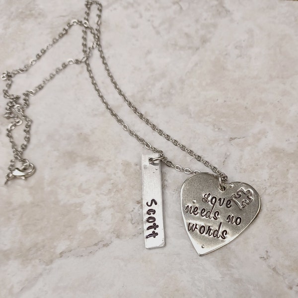 Autism Necklace Etsy