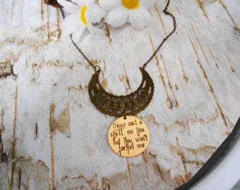 Custom Order for Dorothy, Moon Necklace