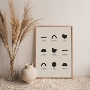 Affirmations Print, Affirmations Poster, Positive Affirmations Poster, Affirmation Wall Print, Positive Affirmations, Neutral Art