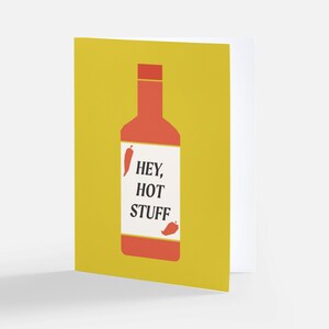 Carte de sauce piquante, Carte de voeux, Carte vierge, Carte de Saint-Valentin, Carte d'anniversaire, Carte piquante, Sauce piquante, Jolie carte, Carte illustrée