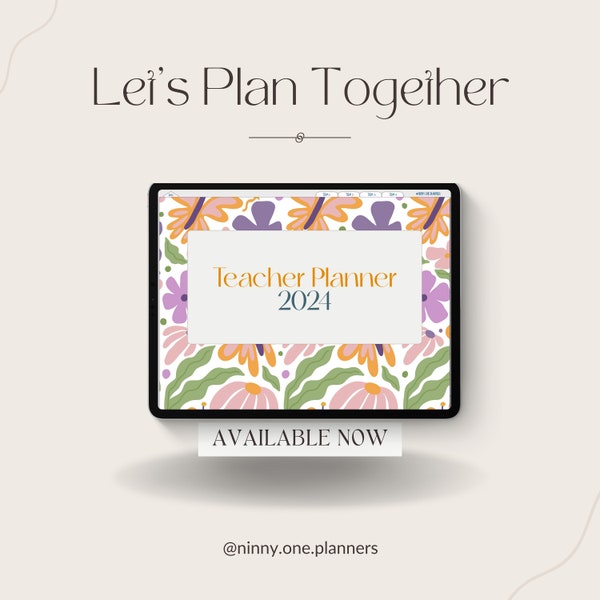 2024 Australian Teacher Planner - butterfly design