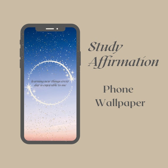 Phone Wallpaper Study Affirmation Motivational Study - Etsy Phone Wallpaper Study Affirmation Motivational Study - Etsy