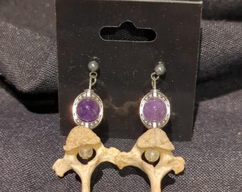 Bone Earrings | Vertebrae Earrings