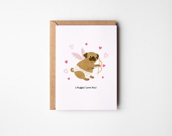 Printable Love and Friendship Card I Puggin Love You