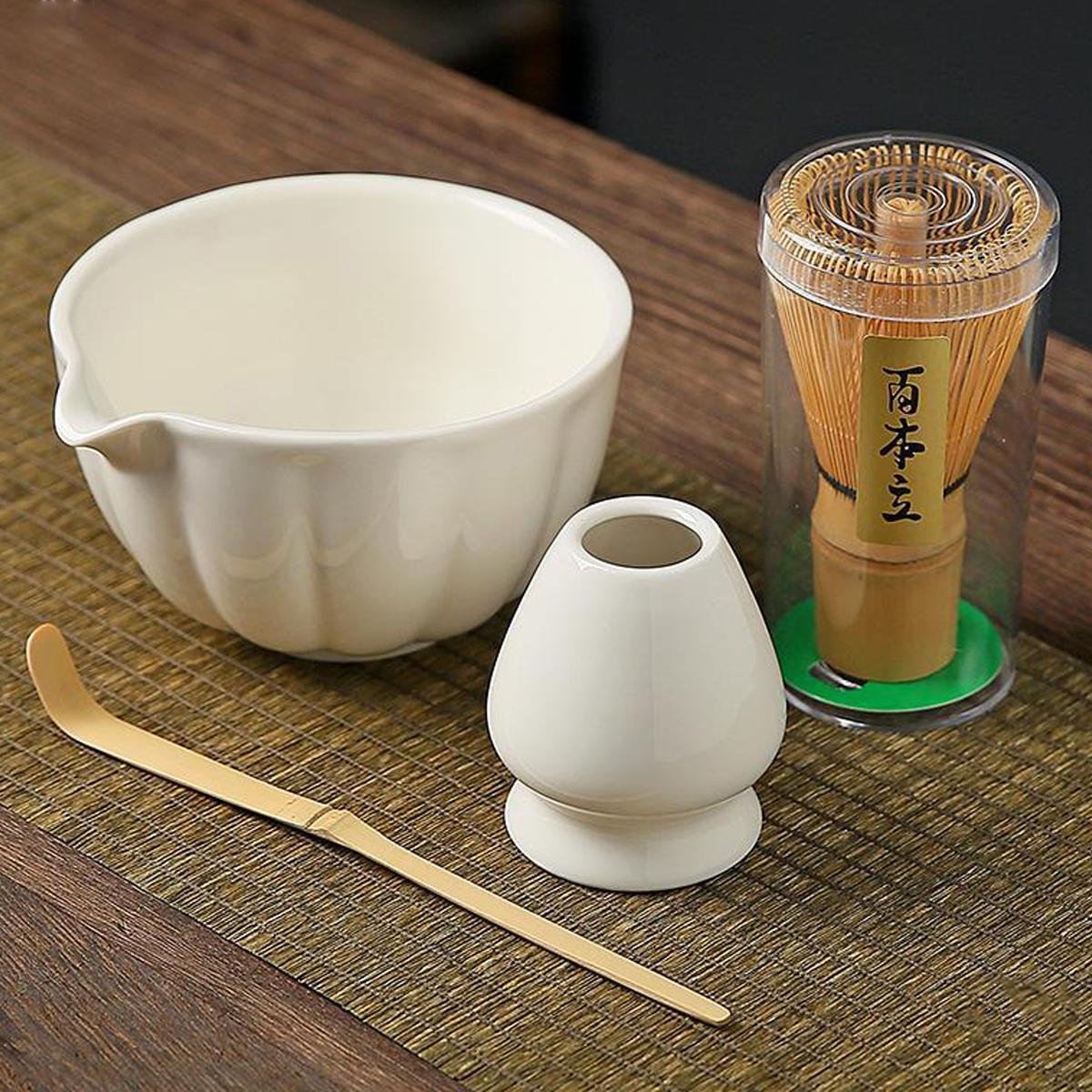 Kit Complet Cérémonie Matcha Premium – Bol Céramique, Fouet Bambou 76 Dents, Cuillère & Support – Tradition Japonaise Authentique