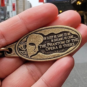 Phantom of the Opera Broadway Musical inspired Metal Keychain