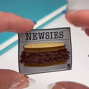 Newsies Broadway Musical inspired Enamel Pin - Pastrami Sandwich