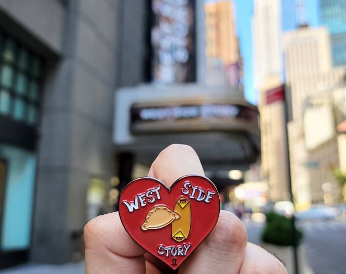 West Side Story Broadway Musical inspired Enamel Pin - Pierogi and Quesito