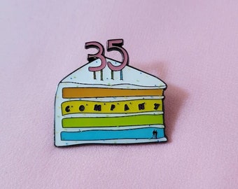 Company Broadway Musical inspired Enamel Pin - 35th Birthday Cake