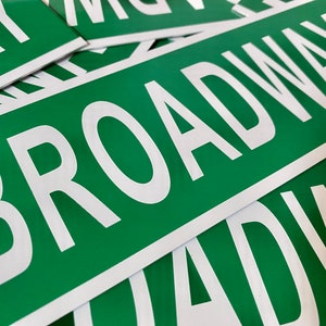 Broadway Street Sign - Metal Broadway Sign, New York City Street Sign
