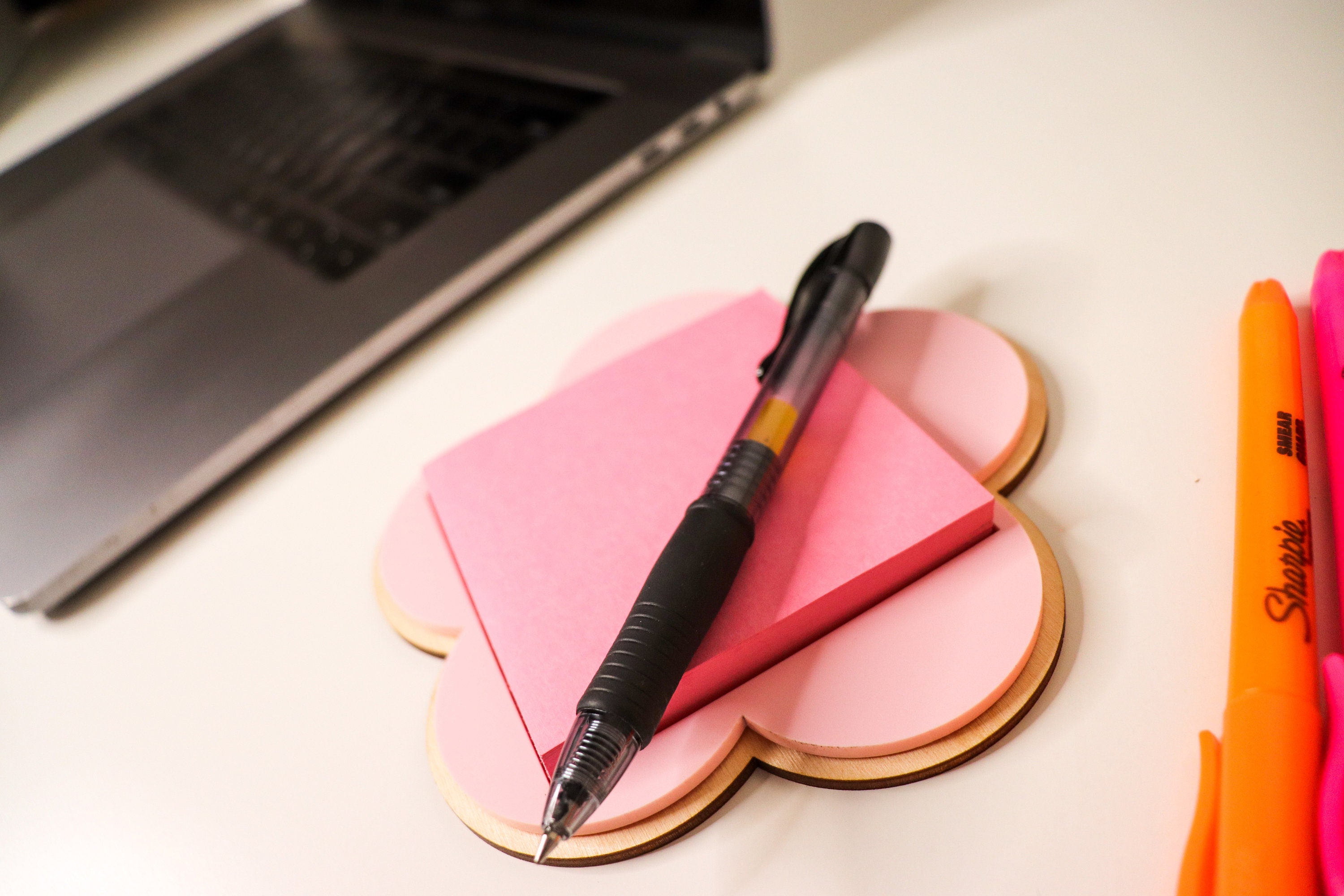 Daisy Flower Sticky Note Holder Personalized Teacher Sticky Etsy