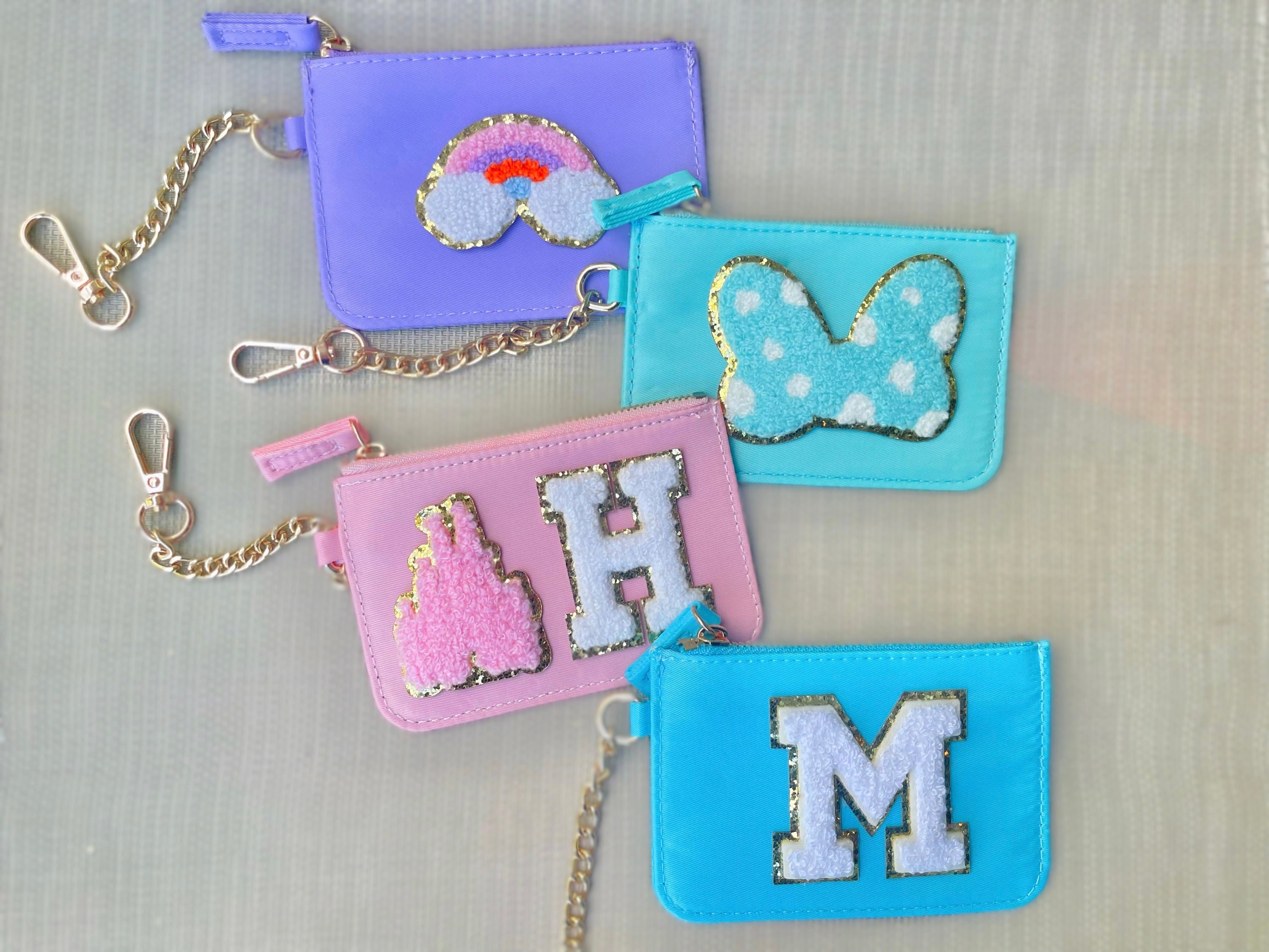 Keychain Wallet for Chenille Letter Patche DIY Dupe Coin 