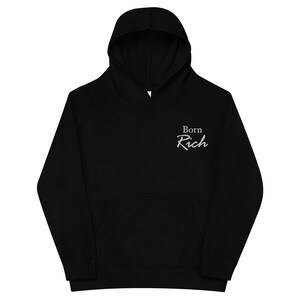 Unapologetically Motherly Born Rich Kids fleece hoodie