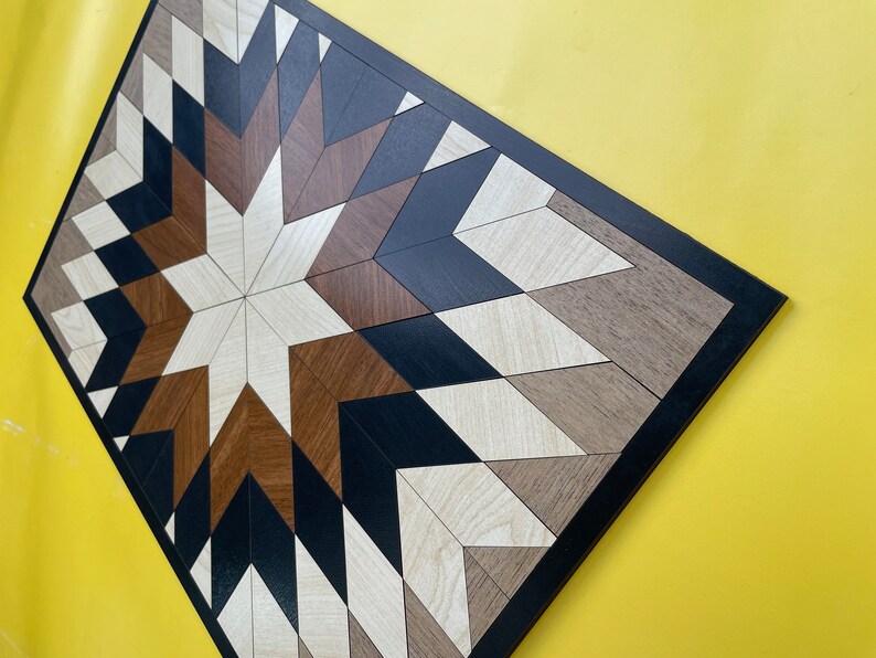 Wood Wall Art Decor Geometric Patterns Wooden Wall Art Etsy