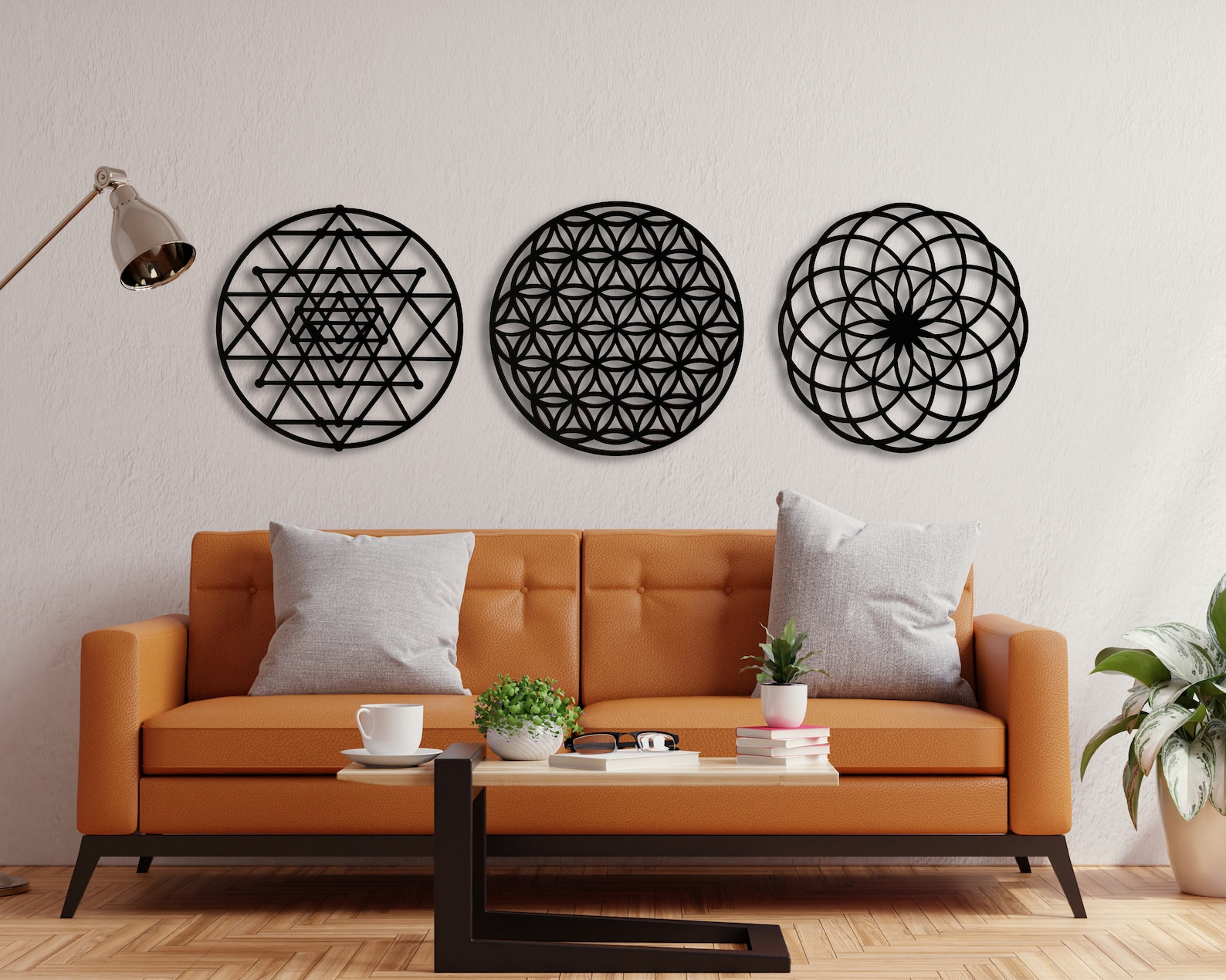 Sacred Geometry Wood Wall Art Decor Mandala Wall Art Etsy