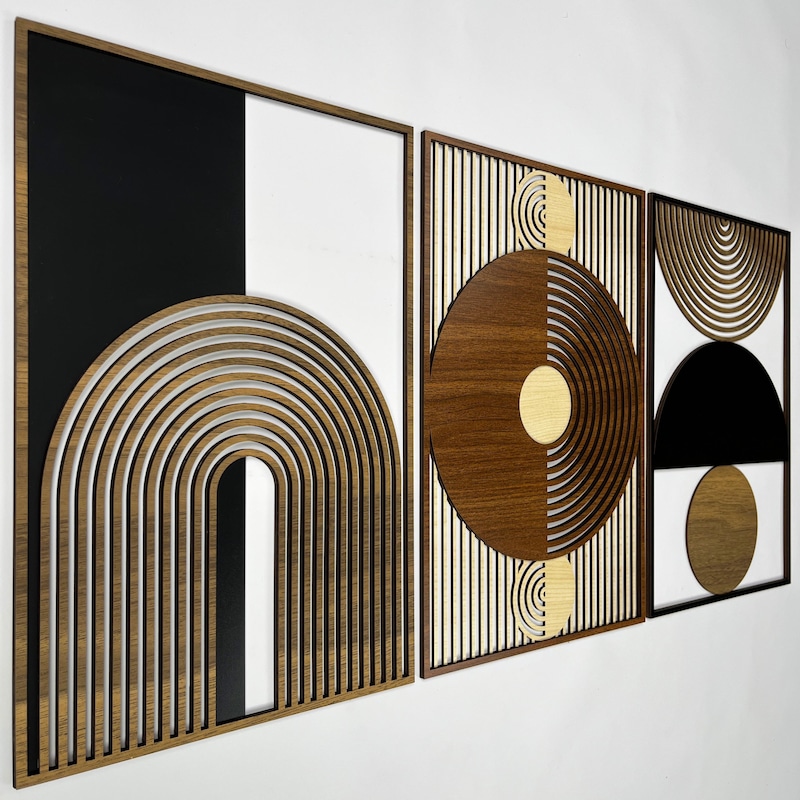 Wooden Abstract Frame - Etsy