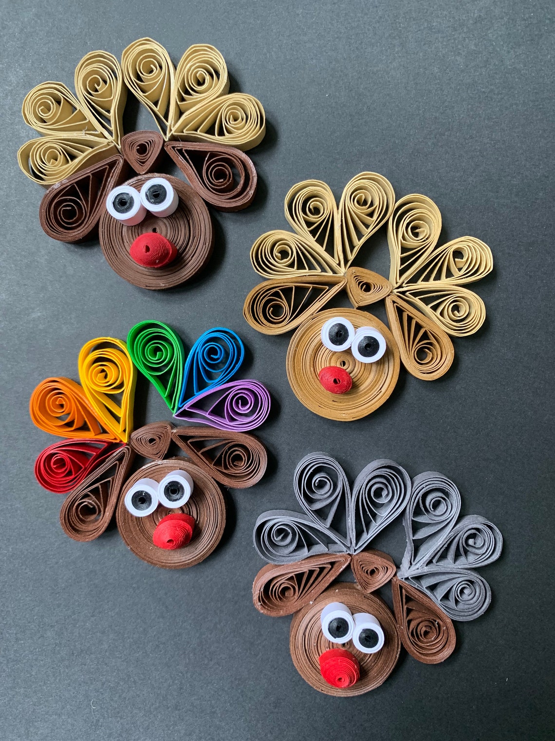 Quilled Reindeer Ornament Etsy