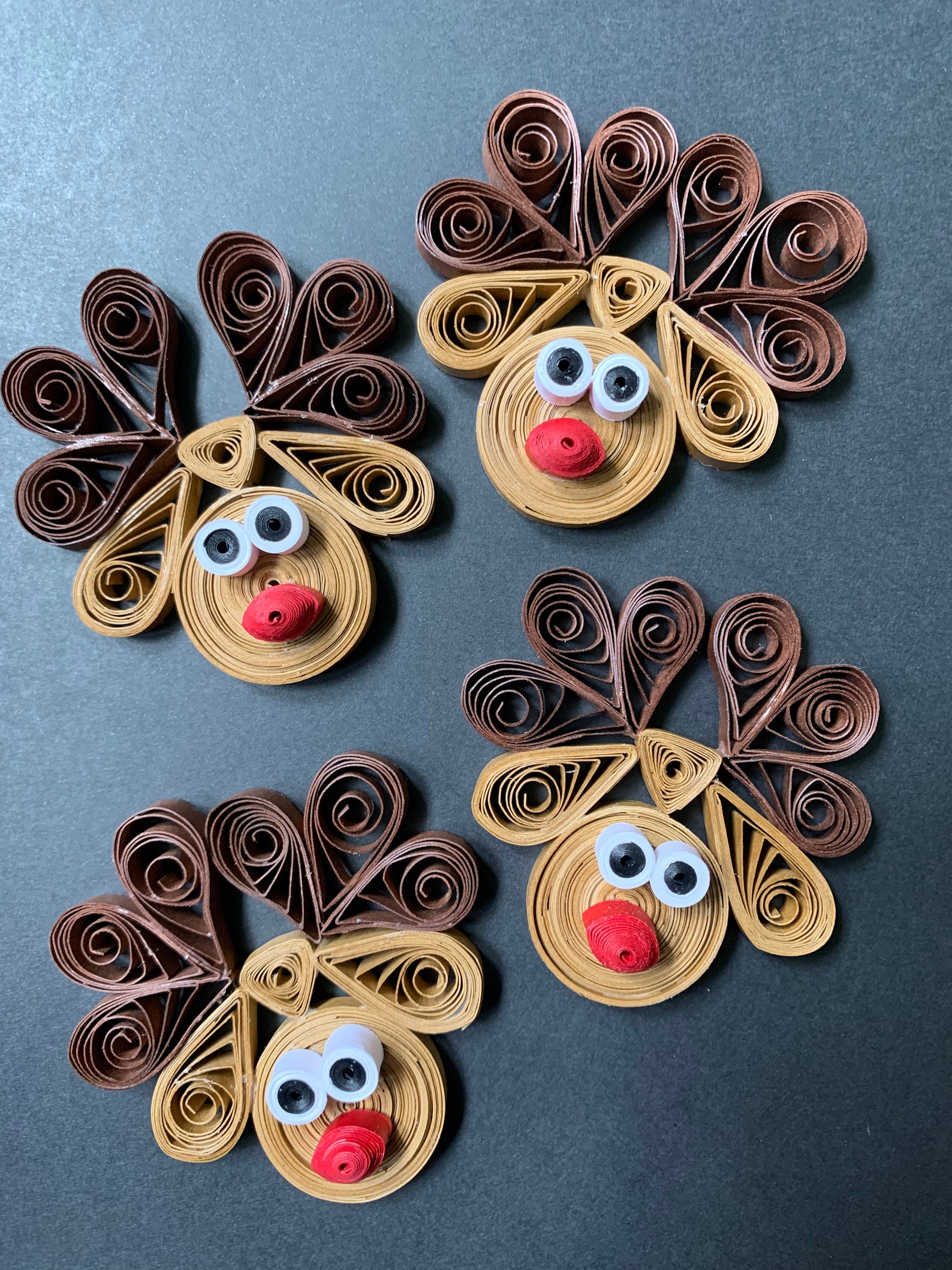 Quilled Reindeer Ornament Etsy